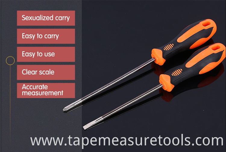 Orange handle Slotted screwdriver Phillips screwdriver with magnetic head good quality screwdrivers